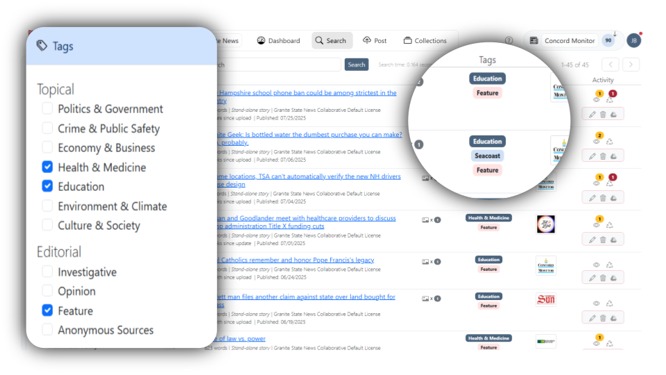 Smart Search Interface
